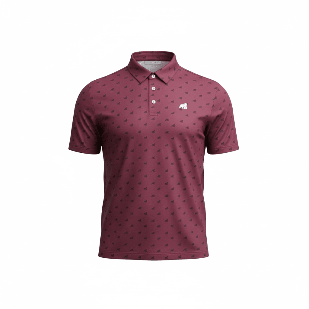Golf Polo - Maroon - Primate ActivewearPrimate ActivewearPrimate Activewear1
