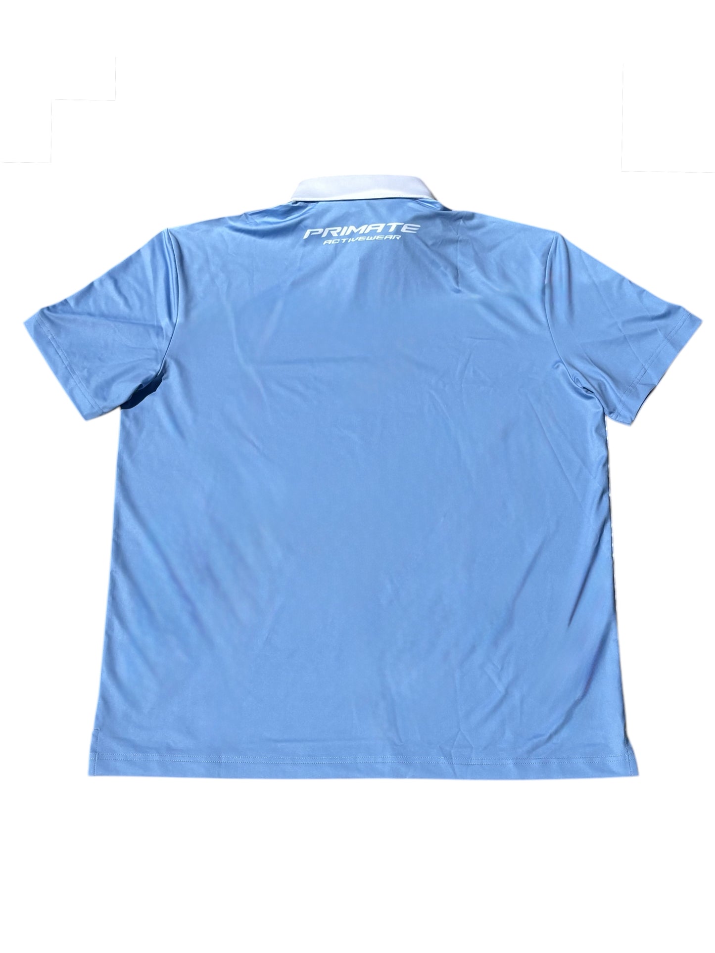 Golf Polo - Pale Blue (Patterned)