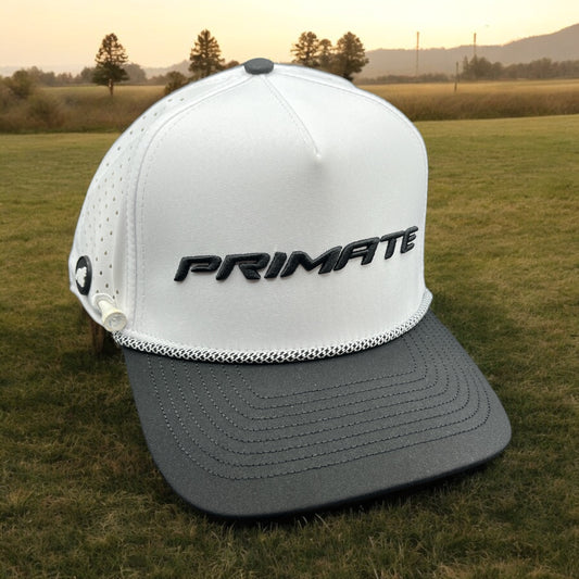 Sweat & water resistant golf hat - White
