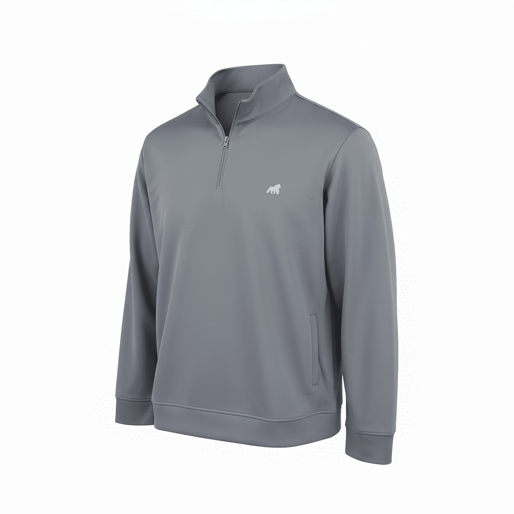 Golf Jumper - Quarter Zip - Grey - Primate Activewear
