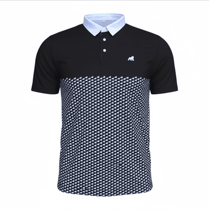 Golf Polo - Black (Patterned) - Primate ActivewearGolf Polo - Black (Patterned)Primate ActivewearPrimate Activewear1