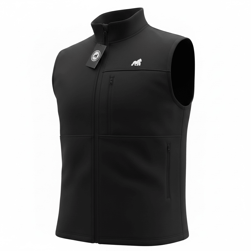 Golf Vest - Black - Primate Activewear