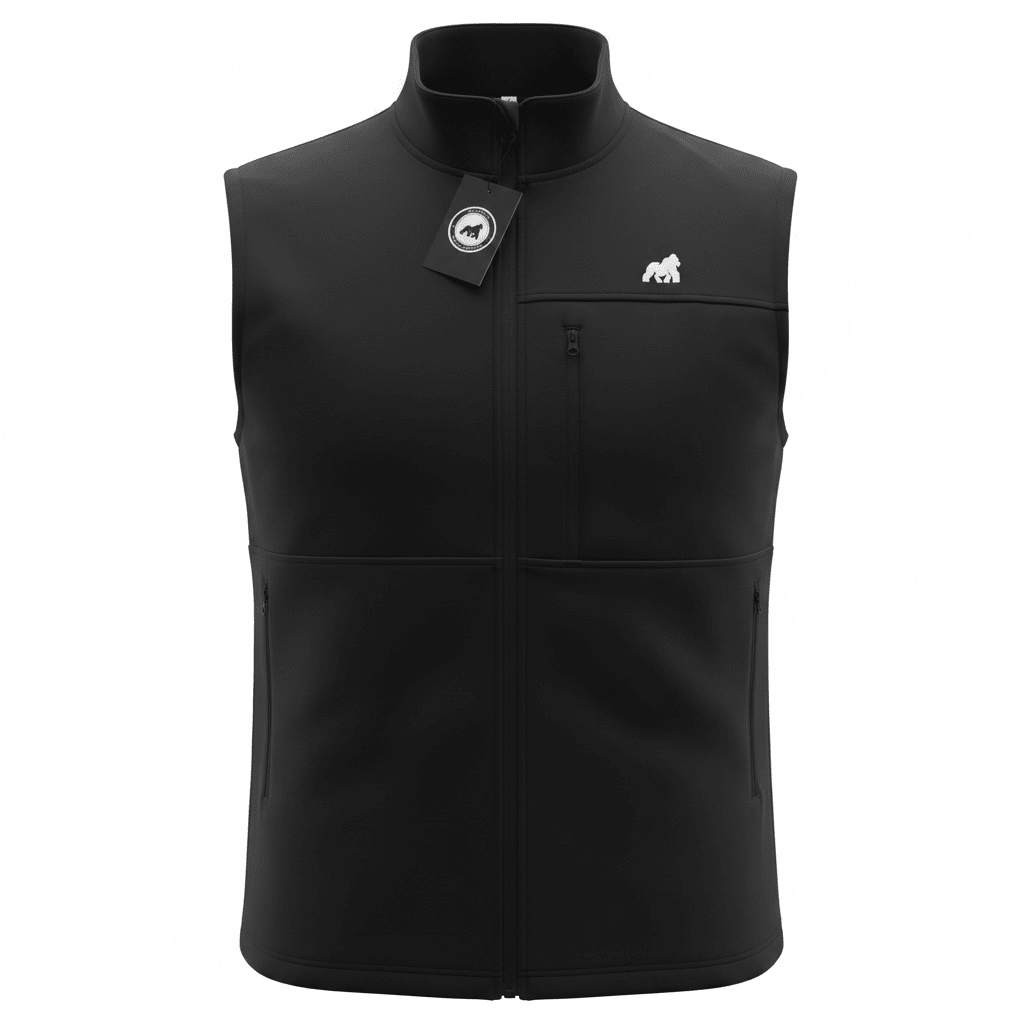 Golf Vest - Black - Primate Activewear