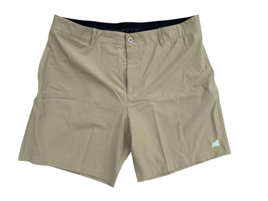 khaki golf shorts for men - designed for comfort - shop golf apparel online by primate activewear